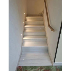 Athens white onyx stair step